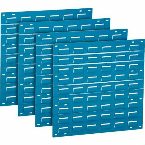 Global Equipment GEC&#153; Louvered Wall Panel Without Bins 18x19 Blue 239998BL